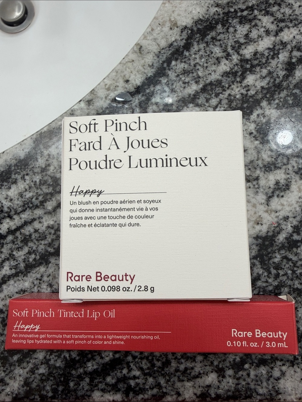 Rare Beauty Soft Pinch Blush & Tinted Lip Oil in Cream and Red
